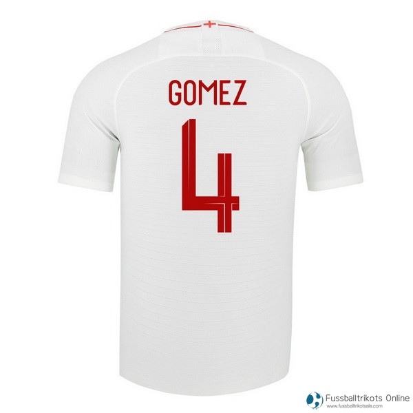 England Trikot Heim Gomez 2018 Weiß Fussballtrikots Günstig